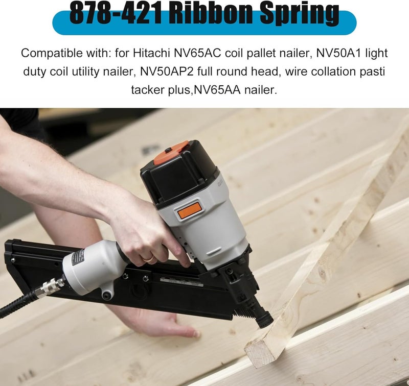 FBULWSEC 878421 Ribbon Spring Set for Hitachi NR83A NR83A2 Framing Nailer Pneumatic Tools - Image 3